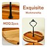 Creative Wooden Tray Double-Layer Fruit Tray Modern Three-Layer Living Room Combination Display Stand