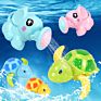 Cross-Border Cartoon Baby Bathing Little Turtle Toy Bath Toy