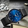 Crrju Ultra Thin Mesh Bands Black Man Japan Quartz Movt Watch Erkek Kol Saati