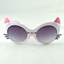 Customize Cat Face Kids Sunglasses with Rhinestones Baby Cute Sun Glasses Cat Eyeglasses