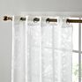 Customize Polyester Dolly Floral Burnout Pattern Ready Made Curtain with Grommet Eyelets for Living Room