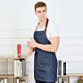 Customized Denim Apron Design Canvas Aprons for Kitchen Apron Adjustable Bib