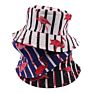 Customized Embroidered Canvas Boys Wide Brim Flamingo Full Print Bucket Hat
