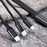 Customized Fast Charging 3 in 1 Nylon Braided Usb Cable 3Ft 6Ft 10Ft Data Cable