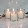 Customized Wedding Decoration Tea Light Holder Set Clear Glass Votive Candle Holder Set