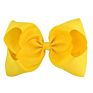 Cute 8 Inch Grosgrain Solid Color Bowknot Hair Bows with Clips Handmade Price Kid Girls Hair Accessories