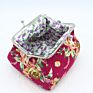 Cute Floral Buckle Coin Purses Vintage Pouch Kiss-Lock Change Purse Wallets