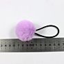 Cute Little Girls' Pompom Hair Ties Faux Fur Pom Pom Elastic Hairband Hair Ropes Hair Accessories