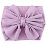 Cute Silk Solid Headband Bow Tie Baby Nylon Headband Hair Accessories Headwrap for Babies