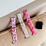 Cute Women Girl Heart Design Rubber Soft Silicone Smart Watch Bands Strap for Apple Watch 38/40Mm 42/44Mm