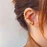 Cz Diamond Simple Ear Cuffs 18K Gold Plated Clip on Earrings Non Pierced for Women