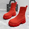 Daily Comfortable Knitting Platform Short Sock Boots for Women