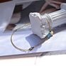 Dainty Charm Titanium Steel Anklets Chain Blue Turquoise Bead Wing Pendant Anklet Ankle Bracelets Woman Foot Jewelry