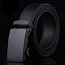 Dda740 in Stock Luxury Ratchet Strap Durable Smooth Men Casual Automatic Belts Business Matte Black Slide Buckle Leather Belts