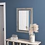 Decorative Wall Mirror Rustic Distressed Natural Wood Frame Vertical Hanging Mirror Wall Decor Traditional Beveled Bathroom