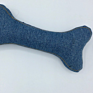 Denim Dog Bone Birthday Toy Personalized Pet Dog Puppy Stuffed Bone Toys Birthday Gift for Pets Cat