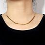 Design 18K Gold Plated Stainless Steel Snake Chain Necklace Women Flat Herringbone Snake Chain Necklace Jewelry