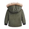 Design Army Green Hooded Children Boys Jacket Coat Boy