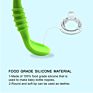 Design Bpa Free Food Grade Kids Silicone Spoon Set Training Utensils Feeding Soft Silicone Spoon Baby