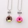Design Children Necklace Jewelry for Kids Donuts Cute Friends Necklace for Girls Candy Jewelry