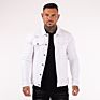 Design Denim Jacket White Color Washed Men Denim Jacket