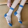 Design Design Transparent Toe Sock Crystal Lace Thin Crew Women Socks