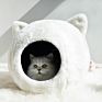 Design Genuine Cat Bed Cave Handmade Head Shape Super Soft Pod for Kitty