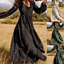 Design Lady Chiffon Ruffle Maxi Dress Vestidos Women Elegant Casual Dresses