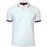 Design Men's White Collar Solid Color Polo T Shirt