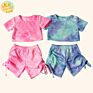 Design Mom and Me Kid Tie-Dye Clothing Baby Top and Shorts Sets