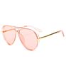 Design Pilot Sunglasses Women Sun Glasses Aviation Eyewear Big Metal Frame Double Bridge Sunglasses