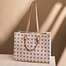 Designer Checkered Tote Bags Pu Leather Shoulder Bag Casual Handbag Messenger Purse for Women