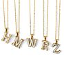 Designer Stainless Steel Zircon Alphabet Pendant Necklaces Hiphop Women Men Hip Hop Gold Chain Necklace Initial Letter Necklace