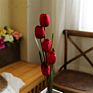 Direct 5 Heads Silk Tulip 100Cm Artificial Tulip Flower for Home Decoration