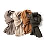 Direct Design Wholesales Top Grade Cashmere Ribbed Business Elegant Men Scarf Cashmere