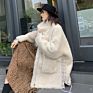 Direct Supply Fur Coat Women Mid-Length Woolen Coat Windbreaker Jacket Shearing Coat