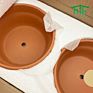 Direct Terracotta Pots Planters 6.1 Inch Cactus Plant Containers Indoor Garden Bonsai Pots with Drainage Hole