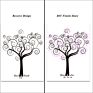 Diy Guest Signature Sign-In Book Canvas Fingerprints Tree Painting for Wedding Birthday