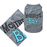 Dog Cotton Clothes Mommy's Boy Breathable Shirts Puppy T-Shirt for Small Dogs