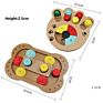 Dog Iq Training Fun Feeder Pet Interactive Toys Wooden Fun Multifunctional Dog Food Turntable