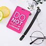 Don't Touch My Luggage Letters Print Luggage Tag T Soft Pvc Airplane Card Travel Baggage Tag