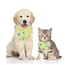 Donut Fruit Pattern Pet Dog Scarf Bibs Triangle Bandana for Dog Pet Puppy