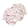 Double Combed Cotton Baby Garment for Autumn Newborn Baby Side Open Armguard