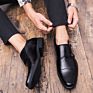 Double Monk Strap Slip on Loafer Leather Oxford Plain Toe Classic Casual Comfortable Men Dress Shoes