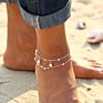 Double Pearl Anklet Handmade Anklet Beads Ladies Beach Anklets Turkish Eye Pendant