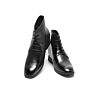 Durable Plush Lining Leather Outdoor Elevator Boots Shoes Men