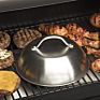 Durable round Basting Steaming Stainless Steel Handrail Griddle Grill Cheese Melting Dome Food Cover