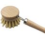 Eco-Friendly Bamboo Handle Cleaning Kitchen Pot Sisal Brush,Long Handle Kitchen Pot Bamboo Cleaning Brushes