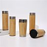 Eco-Friendly Natural Bamboo Thermos Vacuum Thermos with Tea Filter Reusable Water Bottle Wooden Water Bottles