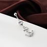 Eico Jewelry Stainless Steel Anchor Pendant Belly Button Ring Belly Button Nail- Nickel Free